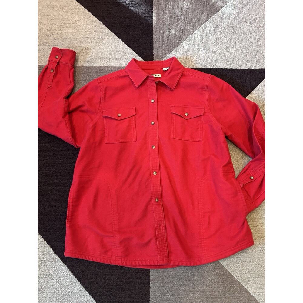 Orvis Red Casual Button Down Shirt